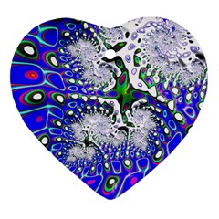 Fractal Fantasy 717c Heart Ornament (two Sides) by Fractalworld