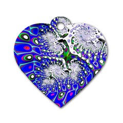 Fractal Fantasy 717c Dog Tag Heart (two Sides) by Fractalworld