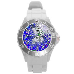 Fractal Fantasy 717c Round Plastic Sport Watch (l) by Fractalworld