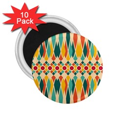 Festive Pattern 2 25  Magnets (10 Pack)  by linceazul