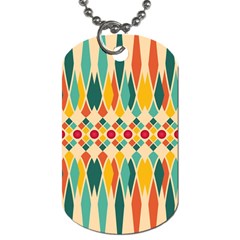 Festive Pattern Dog Tag (two Sides) by linceazul