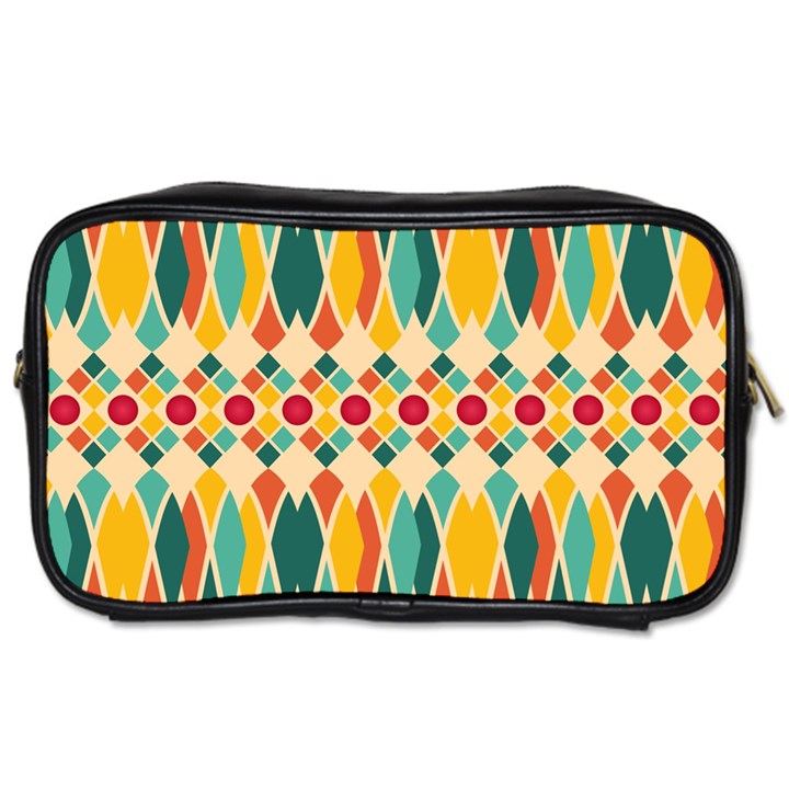 Festive Pattern Toiletries Bags 2-Side