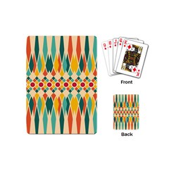 Festive Pattern Playing Cards (mini)  by linceazul