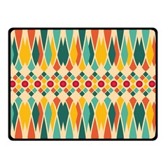 Festive Pattern Double Sided Fleece Blanket (small)  by linceazul