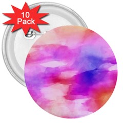 Colorful Abstract Pink And Purple Pattern 3  Buttons (10 Pack) 