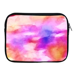 Colorful Abstract Pink And Purple Pattern Apple Ipad 2/3/4 Zipper Cases by paulaoliveiradesign