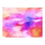 Colorful Abstract pink and purple pattern Double Sided Flano Blanket (Mini)  35 x27  Blanket Back