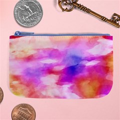 Colorful Abstract Pink And Purple Pattern Large Coin Purse by paulaoliveiradesign