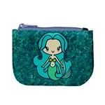 Aqua Mermaid Coin Change Purse Front