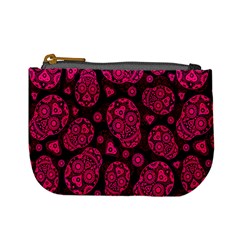 Sugar Skulls - Pink Coin Change Purse