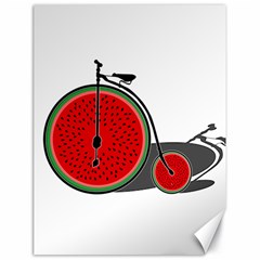 Watermelon Bicycle  Canvas 18  X 24   by Valentinaart