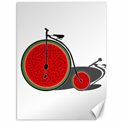 Watermelon Bicycle  Canvas 36  X 48   by Valentinaart