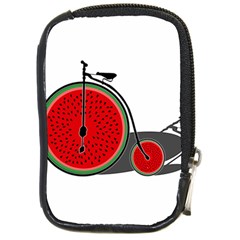 Watermelon Bicycle  Compact Camera Cases by Valentinaart