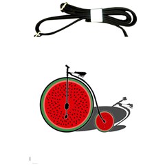 Watermelon Bicycle  Shoulder Sling Bags by Valentinaart