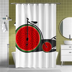 Watermelon Bicycle  Shower Curtain 48  X 72  (small)  by Valentinaart