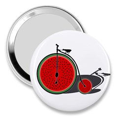 Watermelon Bicycle  3  Handbag Mirrors by Valentinaart