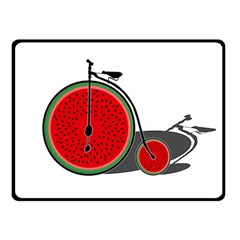 Watermelon Bicycle  Double Sided Fleece Blanket (small)  by Valentinaart