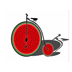 Watermelon Bicycle  Double Sided Flano Blanket (large)  by Valentinaart