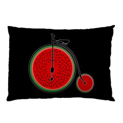 Watermelon Bicycle  Pillow Case (two Sides) by Valentinaart