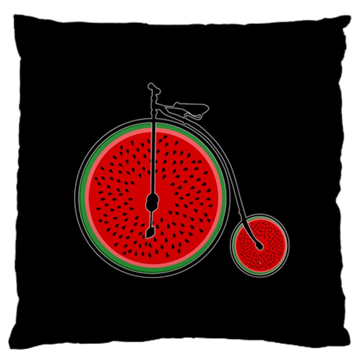 Watermelon bicycle  Large Cushion Case (One Side)