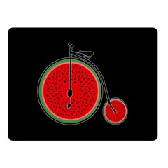 Watermelon Bicycle  Double Sided Fleece Blanket (small)  by Valentinaart