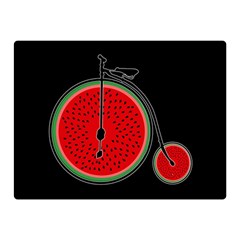 Watermelon Bicycle  Double Sided Flano Blanket (mini)  by Valentinaart