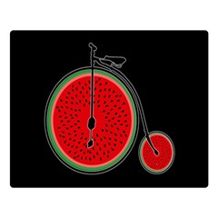 Watermelon Bicycle  Double Sided Flano Blanket (large)  by Valentinaart