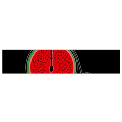 Watermelon Bicycle  Flano Scarf (small) by Valentinaart