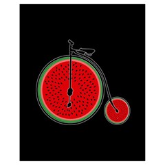 Watermelon Bicycle  Drawstring Bag (small) by Valentinaart