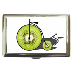 Kiwi Bicycle  Cigarette Money Cases by Valentinaart