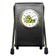 Kiwi Bicycle  Pen Holder Desk Clocks by Valentinaart