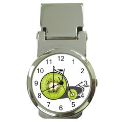 Kiwi Bicycle  Money Clip Watches by Valentinaart