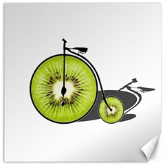 Kiwi Bicycle  Canvas 20  X 20   by Valentinaart