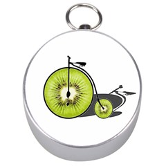 Kiwi Bicycle  Silver Compasses by Valentinaart