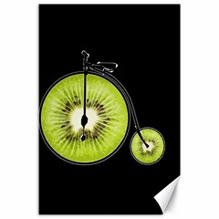 Kiwi Bicycle  Canvas 24  X 36  by Valentinaart