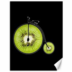 Kiwi Bicycle  Canvas 36  X 48   by Valentinaart