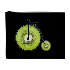 Kiwi Bicycle  Cosmetic Bag (xl) by Valentinaart