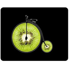 Kiwi Bicycle  Fleece Blanket (medium)  by Valentinaart