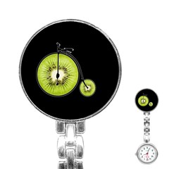 Kiwi Bicycle  Stainless Steel Nurses Watch by Valentinaart