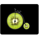 Kiwi bicycle  Double Sided Fleece Blanket (Medium)  58.8 x47.4  Blanket Front