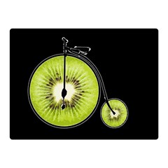 Kiwi Bicycle  Double Sided Flano Blanket (mini)  by Valentinaart