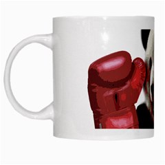 Boxing Panda  White Mugs by Valentinaart