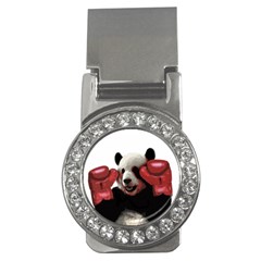 Boxing Panda  Money Clips (cz)  by Valentinaart