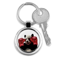 Boxing Panda  Key Chains (round)  by Valentinaart