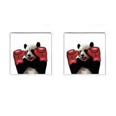 Boxing Panda  Cufflinks (square) by Valentinaart