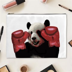 Boxing Panda  Cosmetic Bag (xl) by Valentinaart