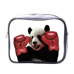 Boxing Panda  Mini Toiletries Bags by Valentinaart