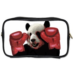 Boxing Panda  Toiletries Bags 2-side by Valentinaart