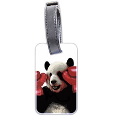 Boxing Panda  Luggage Tags (two Sides) by Valentinaart