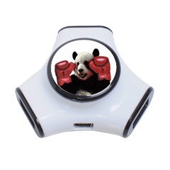 Boxing Panda  3-port Usb Hub by Valentinaart